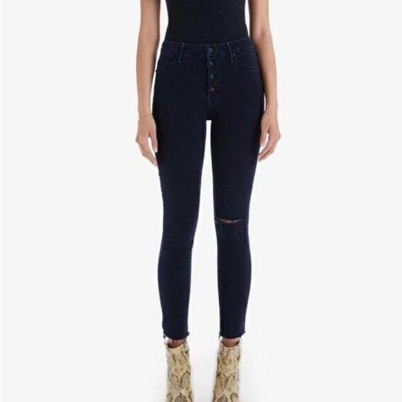 MOTHER THE PIXIE ANKLE FRAY HOLD HANDS TIGHTLY SIZE 25 stretch - Picture 1 of 12